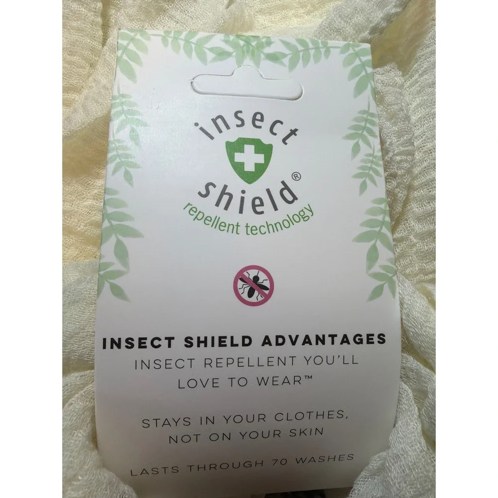 Hadley Wren Ivory Classic Insect Shield Scarf Repellent Apparel ISS177-IVR NWT